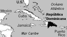 map showing location of the Dominican Republic